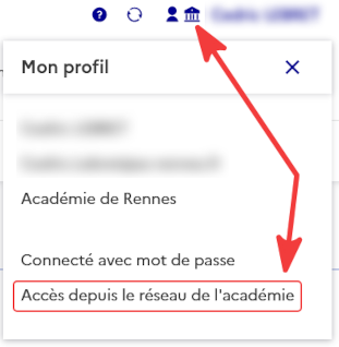 Capture d'écran - Accès externe